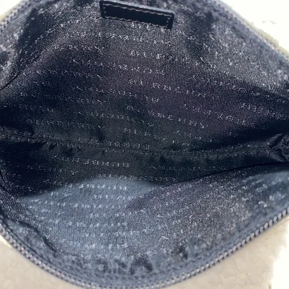 SOLD Burberry Beige House Coated Canvas Pochette Authentic - Picture 12 of 16